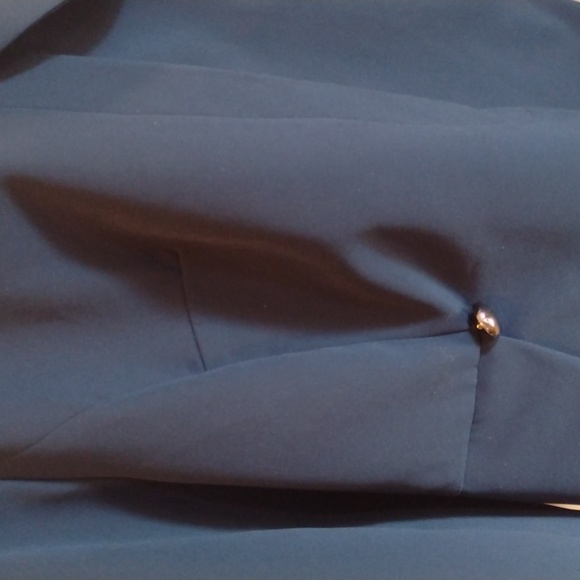 Eloquii Stylish Navy Peplum Blazer Jacket Size 24  Good condition - Picture 4 of 10